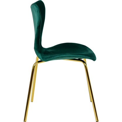 Sillas Comedor Tapizada Minimalista Terciopelo Verde