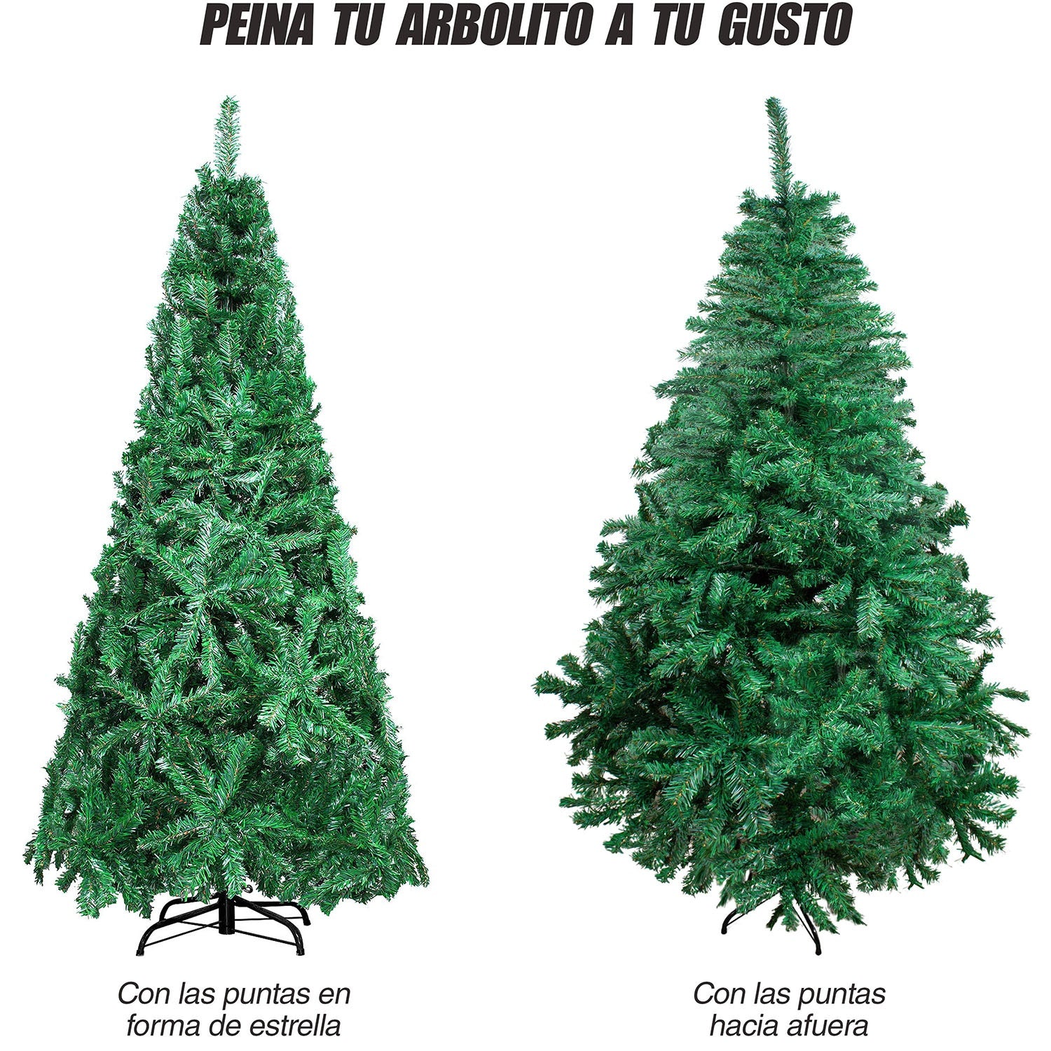 Arbol Navidad Artificial Frondoso 1.90 M Verde Pino Jardimex
