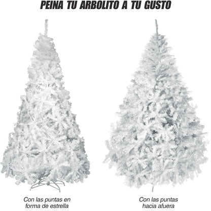 Arbol Navidad 2.20m Artificial Blanco Pino Pachon Jardimex