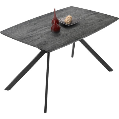 Mesa Comedor Nordico 4pers Gris Casa Hogar Lujo 130x80x74