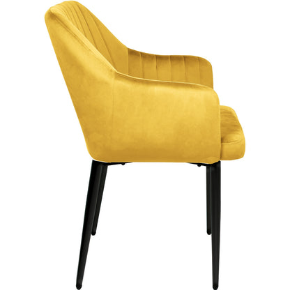 Silla Comedor Sillon Terciopelo Acolchada Moderna