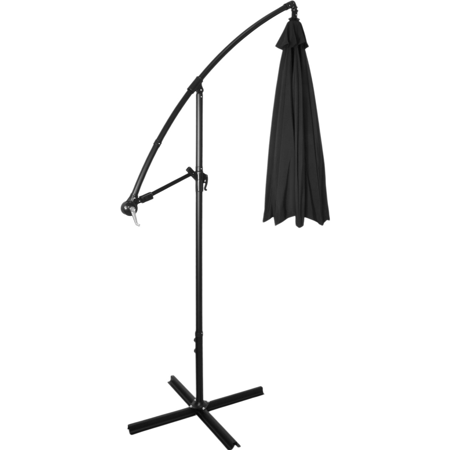 Sombrilla Moderna 2.9 M Jardin Exterior Playa Terraza Negro