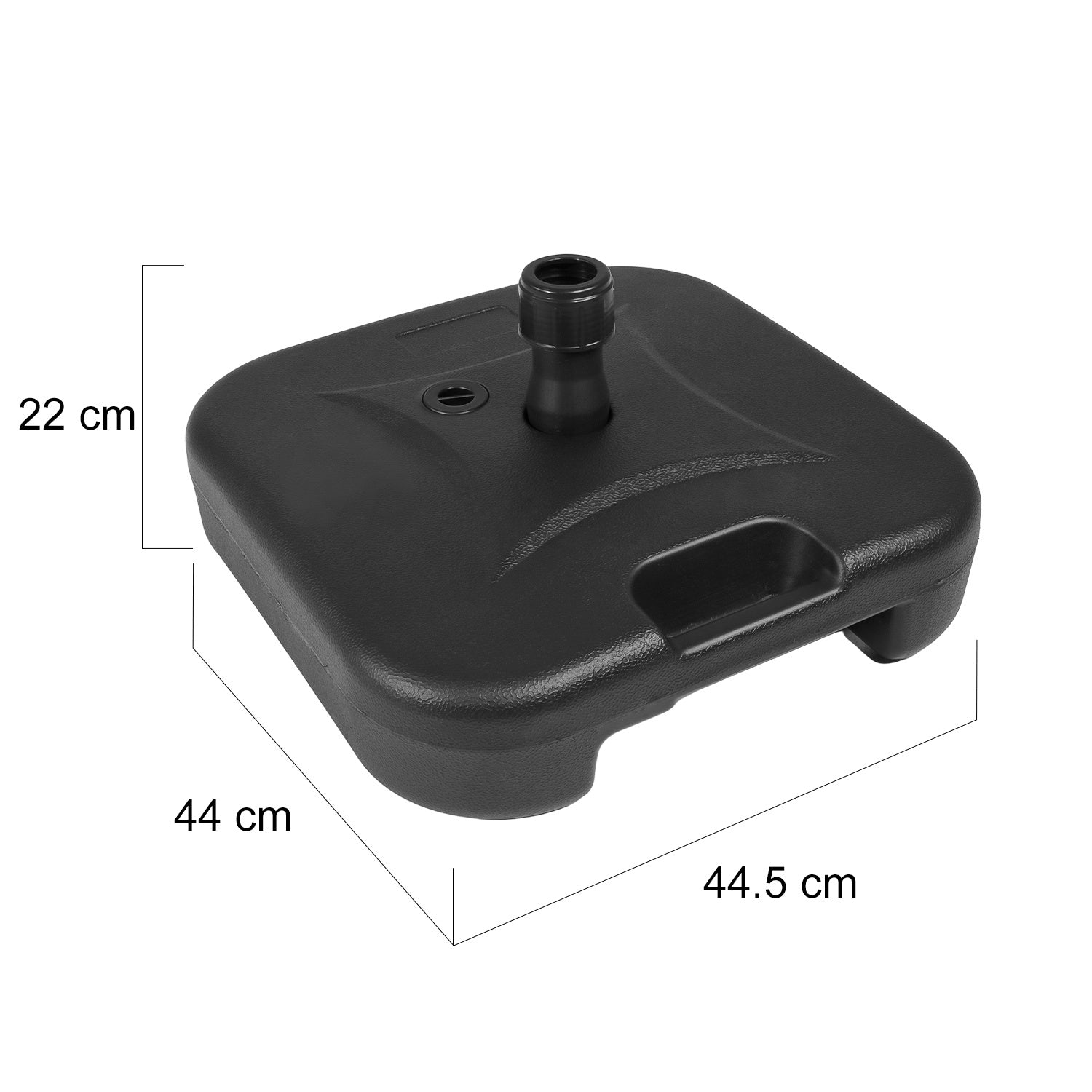 Base Contrapeso Para Sombrilla Cuadrada 45cm Rellenable