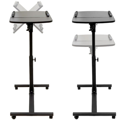 Mesa Para Laptop Portatil Ruedas Altura Ajustable