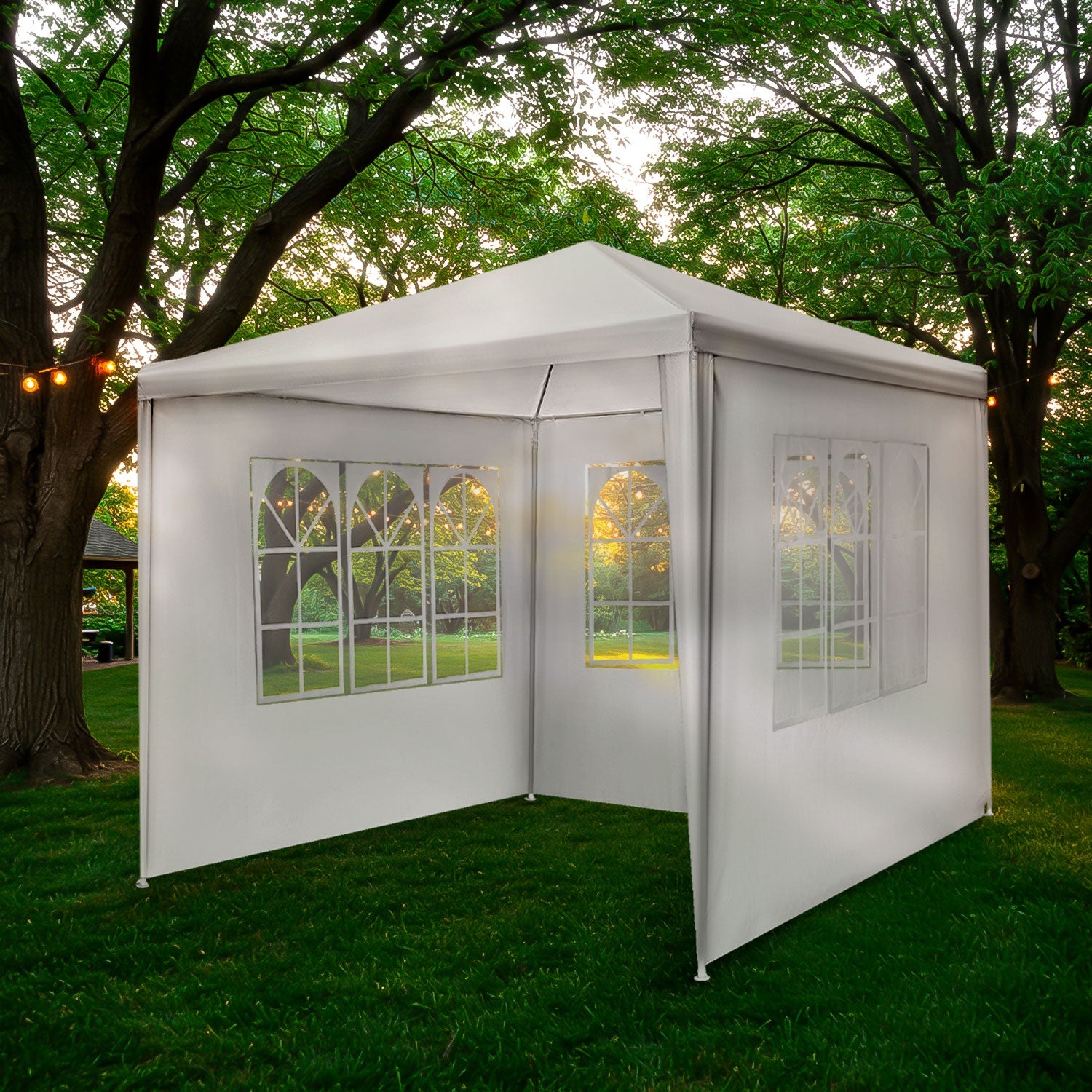 Carpa Toldo Lona 3x3 Paredes Ventanas Exterior Evento Jardin