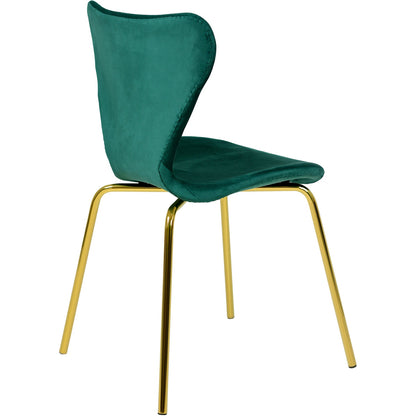 Sillas Comedor Tapizada Minimalista Terciopelo Verde