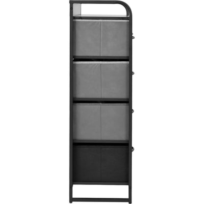 Mueble Buro Organizador Comoda 5 Cajoneras Tela Moderno Color Negro