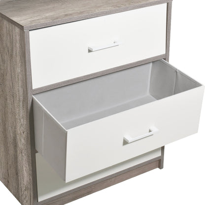 Mueble Comoda Cajonera 3 Cajones Tela Estructura Acero Mdf