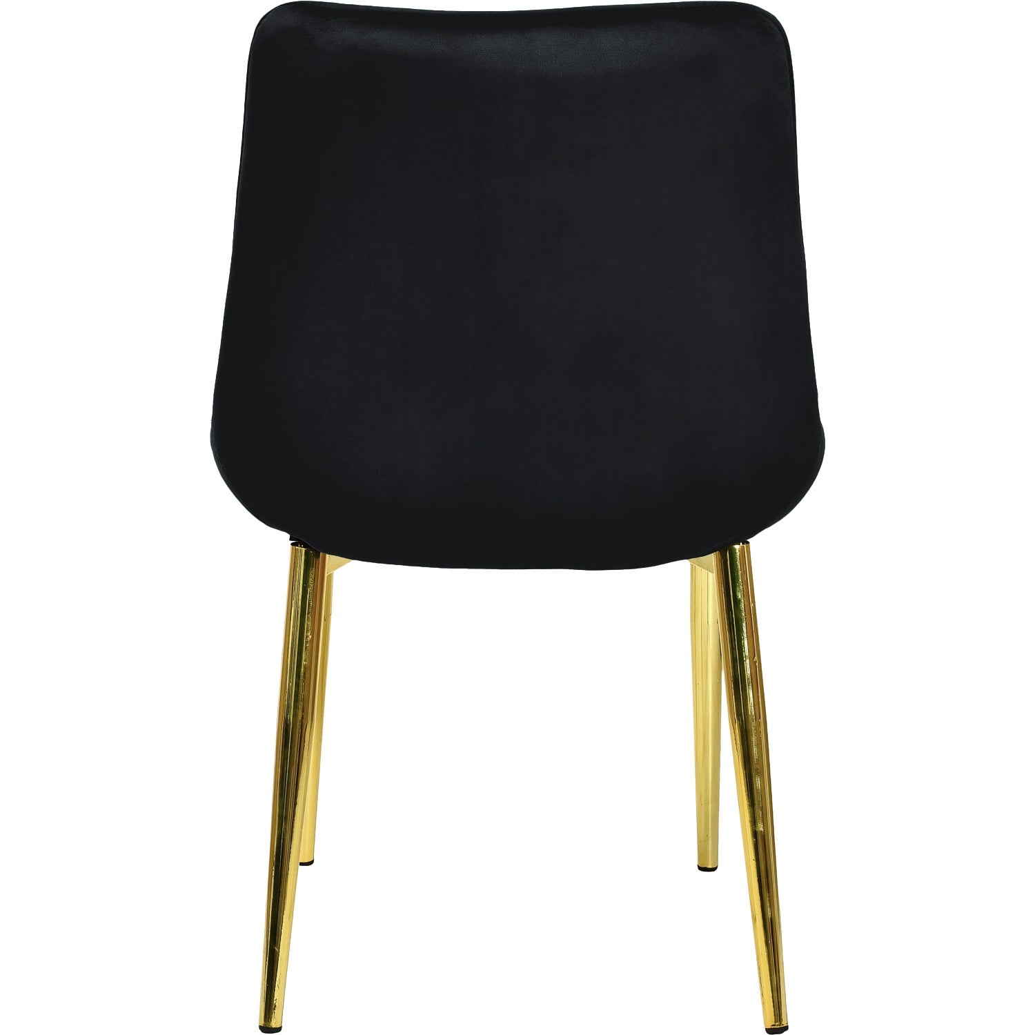 Silla Comedor Tapizadas Terciopelo Elegantes Negro