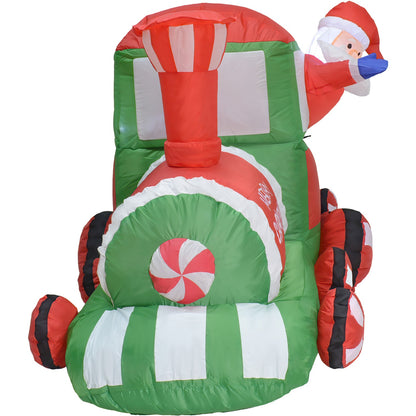 Inflable Navidad Tren Navideño 2.2m Decoracion Luz Led