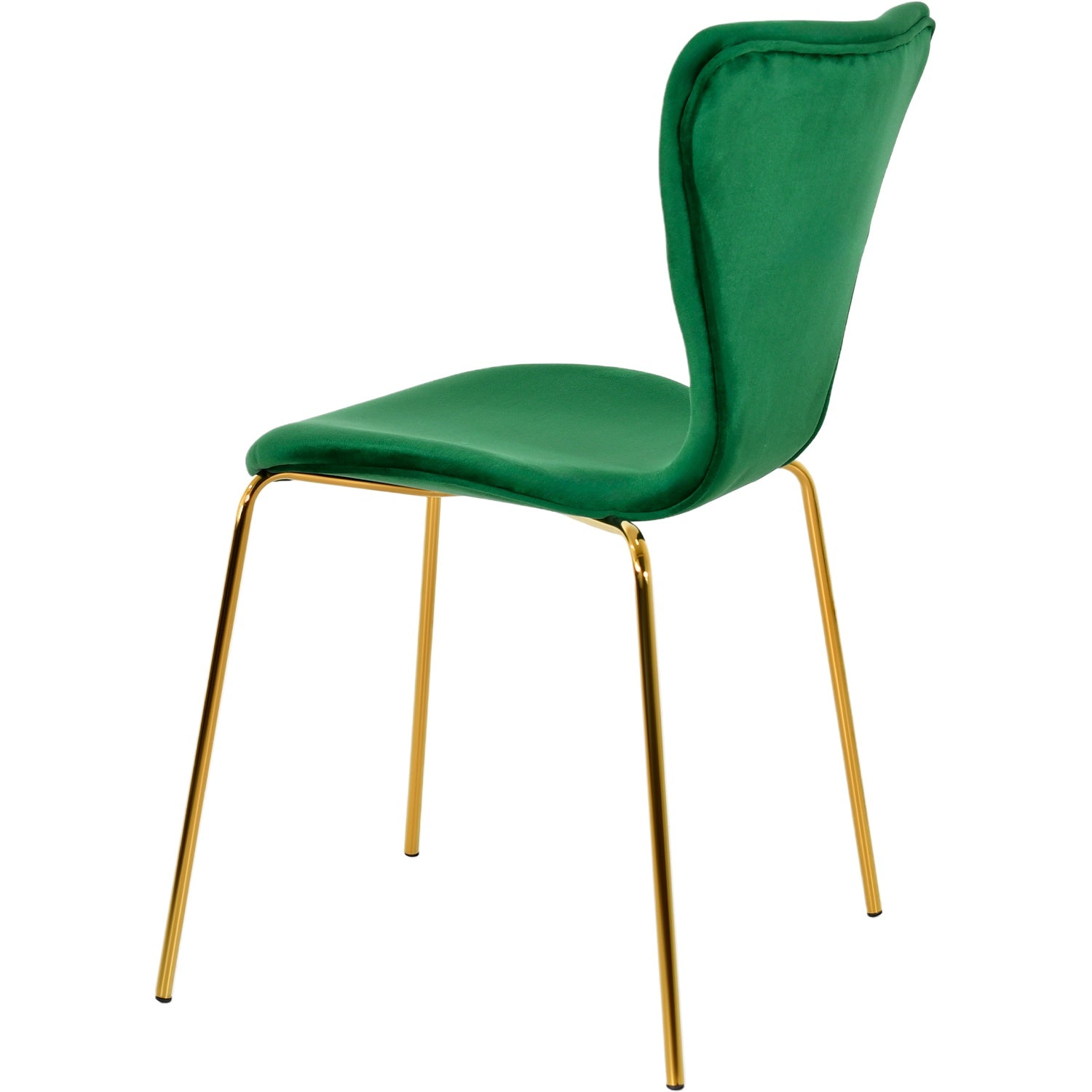 Silla Terciopelo Comedor Tapizada Minimalista Verde