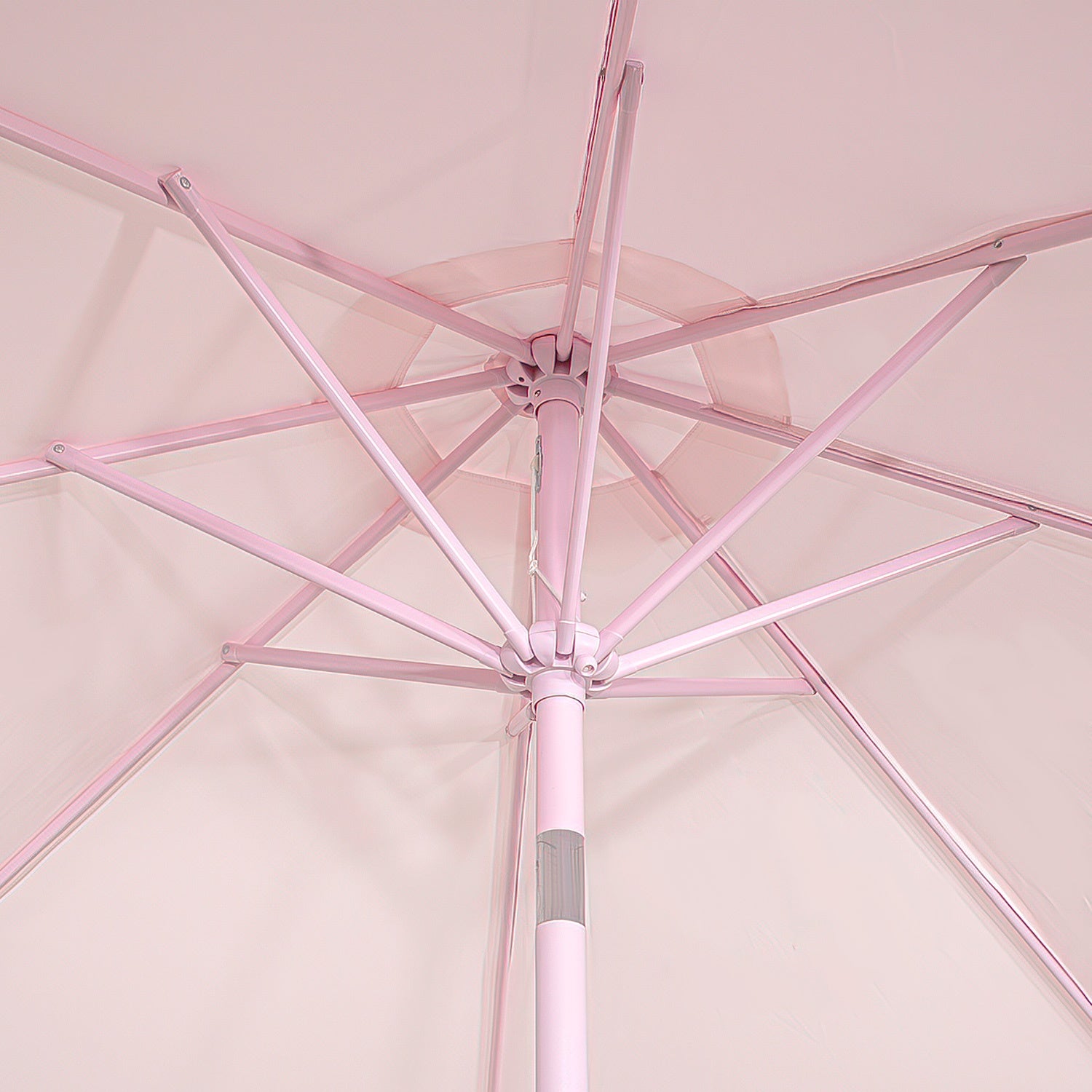 Sombrilla Jardin Exterior 2.63m Inclinacion Playa Terraza Color Rosa Lisa