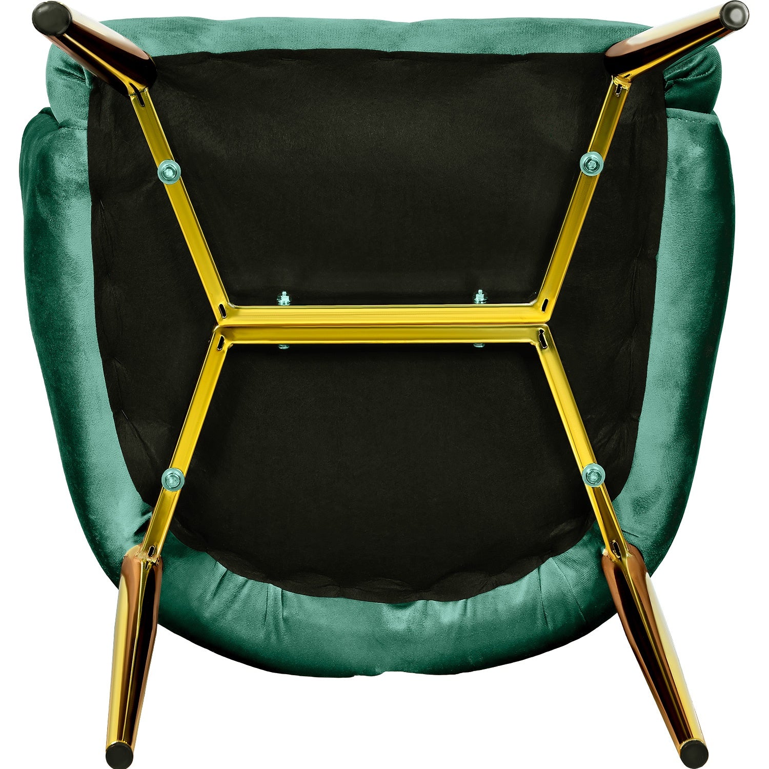 Silla Sillones Comedor-Modernos Terciopelo Elegantes Verde