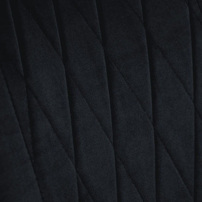 Silla Comedor Tapizadas Terciopelo Elegantes Negro