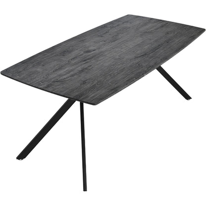 Mesa Comedor 6 Pers Nordico Gris Hogar Lujo 180x90x73