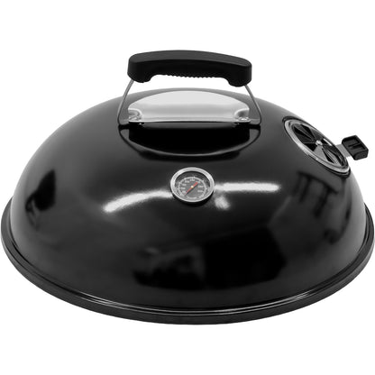 Asador Ahumador Tipo Bala 2 En 1 Carbon 2 Parrillas 20