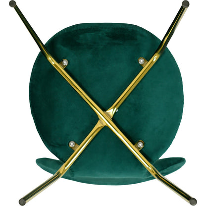Sillas Comedor Tapizada Minimalista Terciopelo Verde