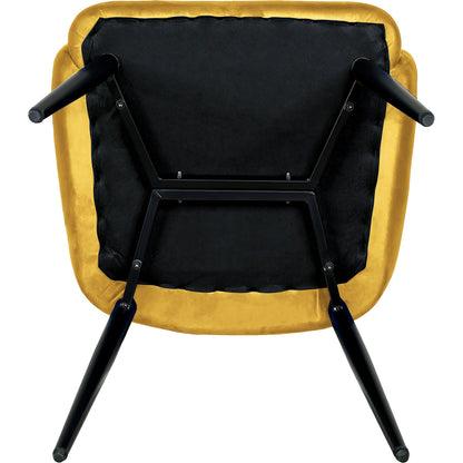 Silla Comedor Sillon Terciopelo Acolchada Moderna