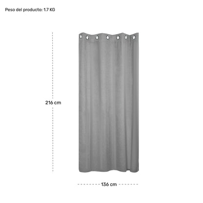 Cortina Blackout Alta Densidad 274 X 213 Cm 2 Piezas
