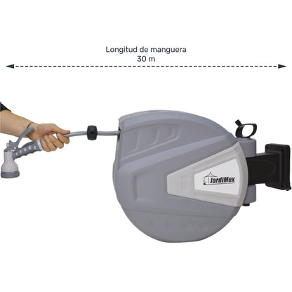 Carrete Con Manguera Retractil Automatico Uso Rudo 30 M