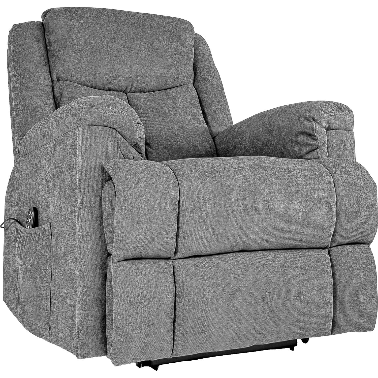 Sillon Sofa Electrico Masajeador Elevacion Temperatura Calor Color Gris