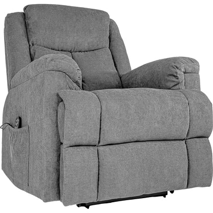 Sillon Sofa Electrico Masajeador Elevacion Temperatura Calor Color Gris