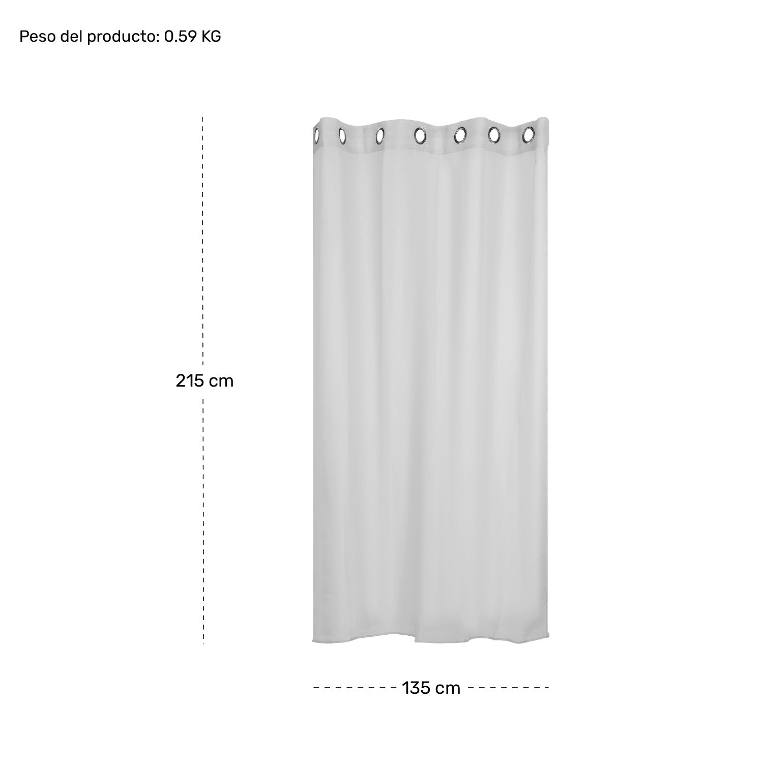 Cortinas Traslucidas Lino Texturizado Ventanas 270x215cm 2pz