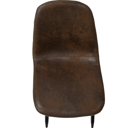 Set 4 Sillas Modernas Juego Comedor Cocina Suede Gamuza Cafe