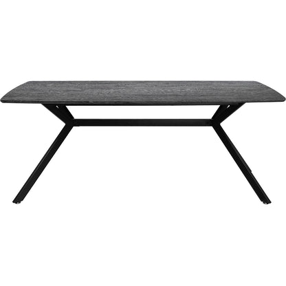 Mesa Comedor 6 Pers Nordico Gris Hogar Lujo 180x90x73
