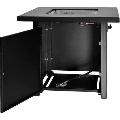 Hoguera Fogata Mesa Calentador Gas Propano 71x71 C/ Cristal Marca Gutstark