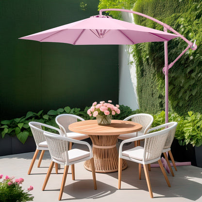 Sombrilla Rosa 2.9 M Jardin Exterior Playa Terraza | Houzer