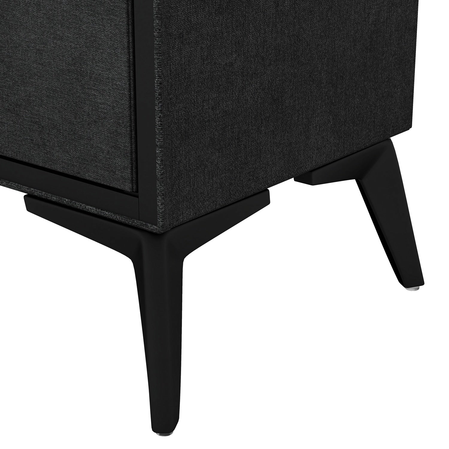 Comoda Mueble Cajonera Buro 6 Cajones Tela Tejido Recamara Color Negro