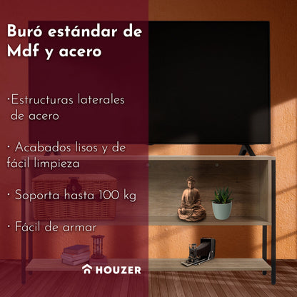 Mueble Tv 60 Mesa 3 Niveles 1.20m Moderno Organizador Cafe
