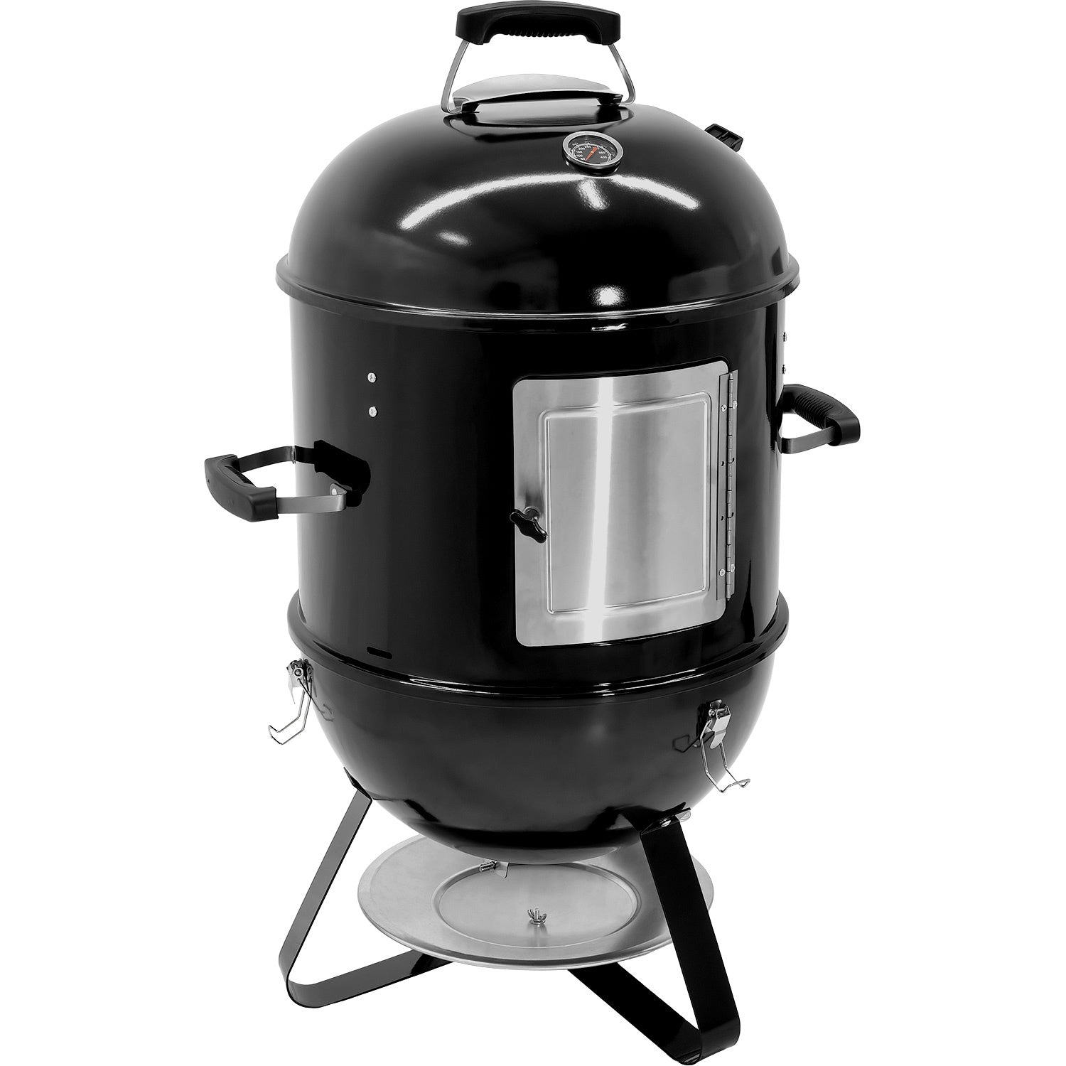 Asador Ahumador Tipo Bala 2 En 1 Carbon 2 Parrillas 20