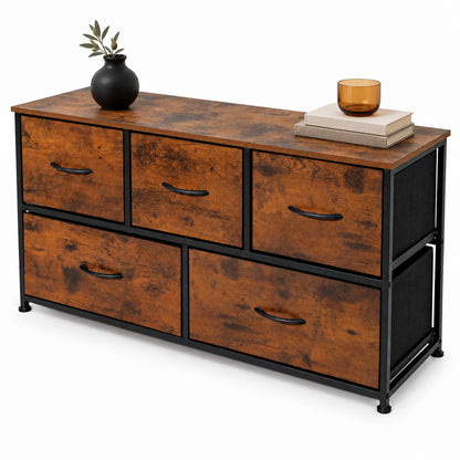 Comoda Cajonera Horizontal 5 Cajones Organizador Acero Country