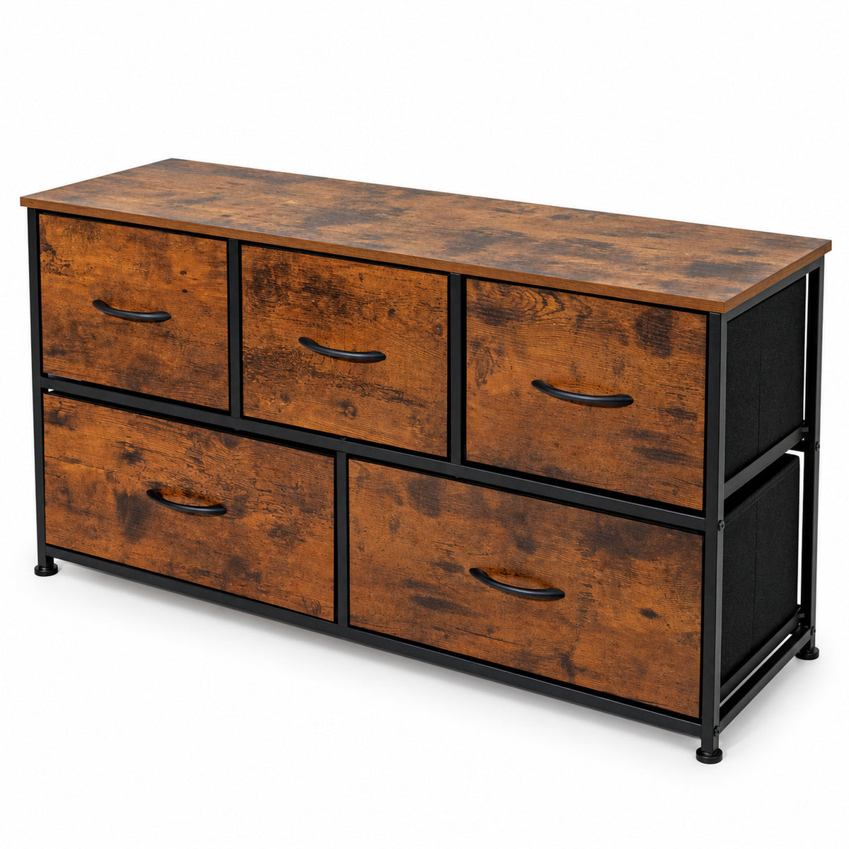 Comoda Cajonera Horizontal 5 Cajones Organizador Acero Country