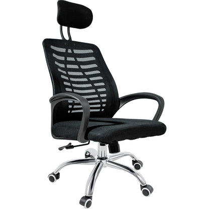 Silla De Oficina Alta Ejecutiva Escritorio Ajustable Mesh Negro