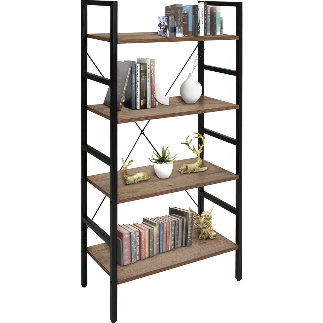 Librero Estante Tipo Industrial Minimalista 60 X 28 X 116 Cm