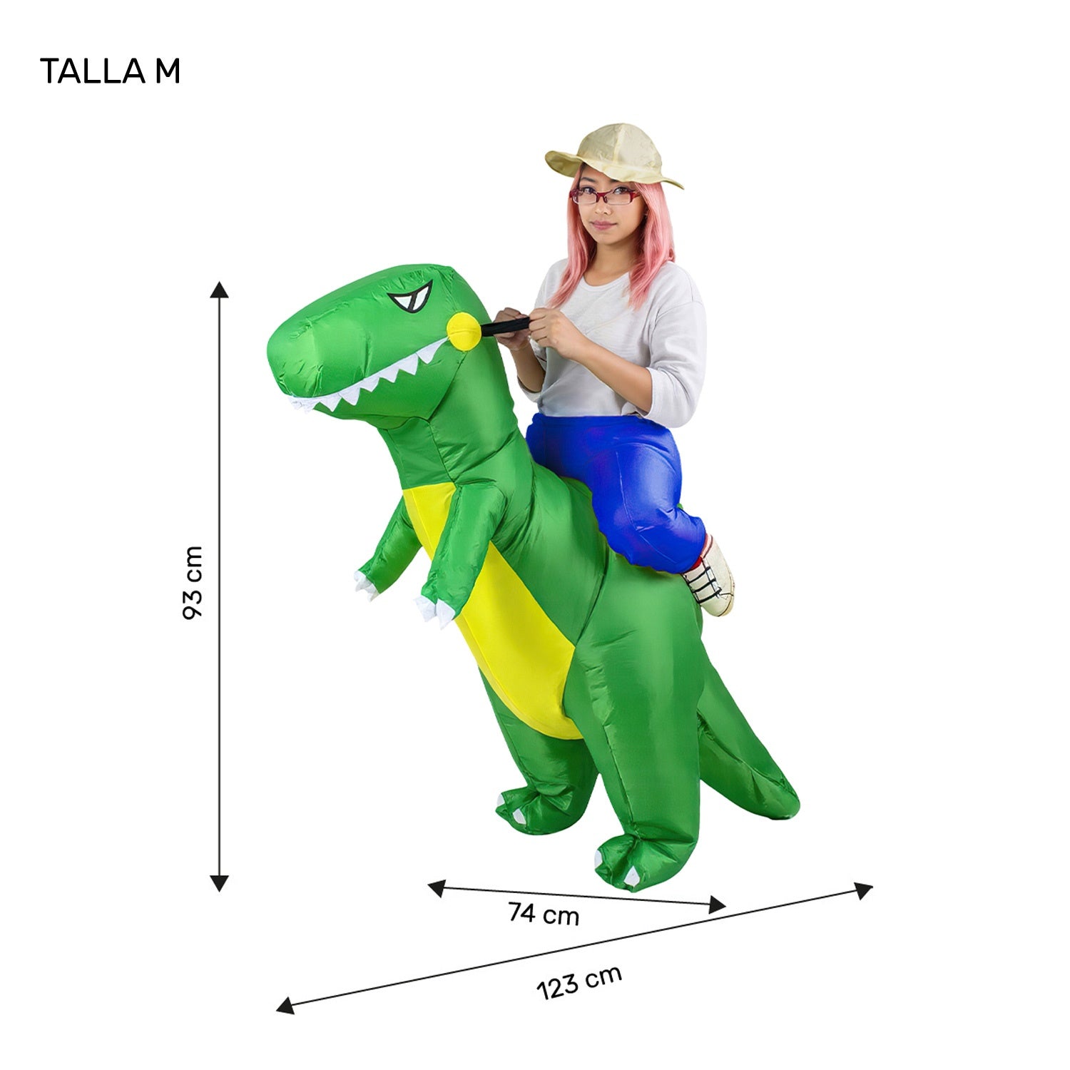 Disfraz Dinosaurio Traje Inflable Montable Jurasico