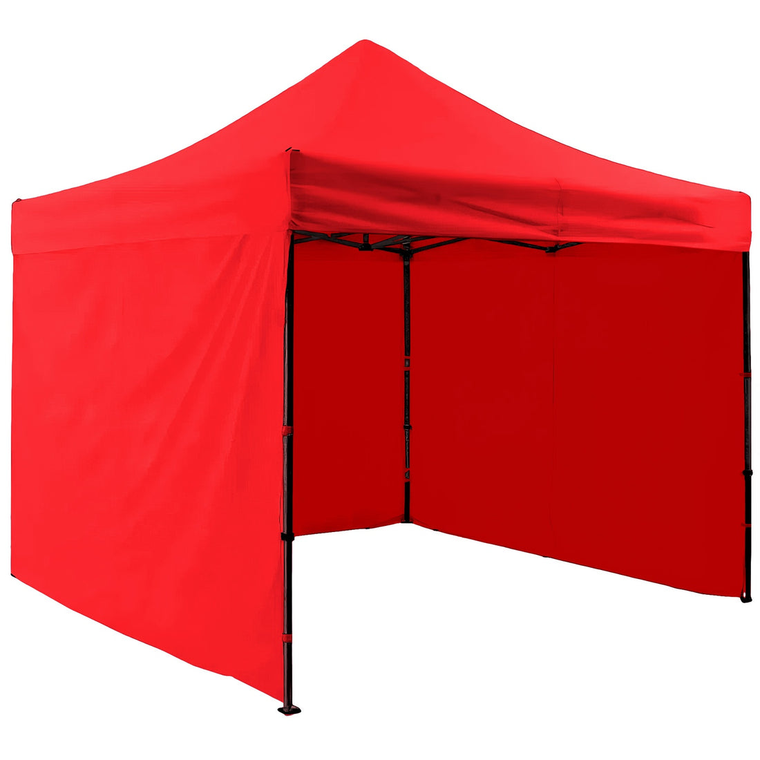 Carpa Paredes Roja Lona 3m X 3m Plegable Toldo Impermeable