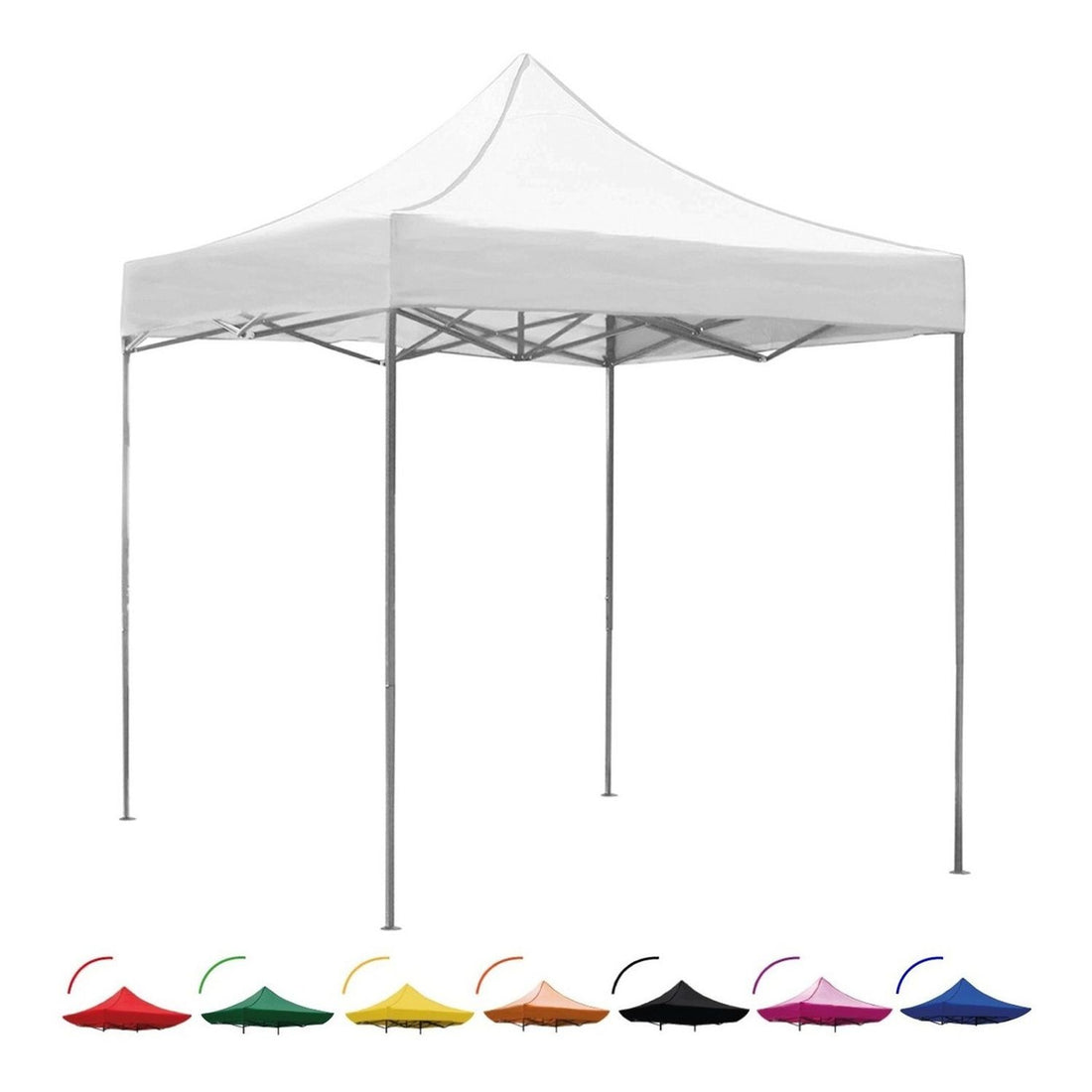 Carpa Toldo 3x3 Reforzado Plegable Impermeable Jardin blanco