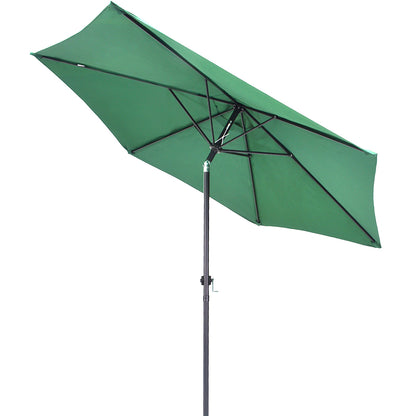 Sombrilla Con Angulo Jardin Playa 2.7 Metros Kit 4 Piezas