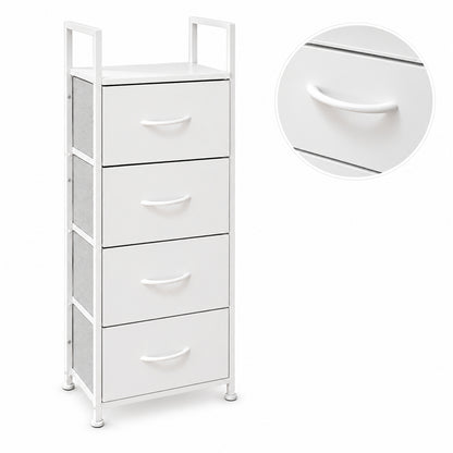 Comoda Cajonera Vertical 4 Cajones Organizador Ropa Recamara Nordico