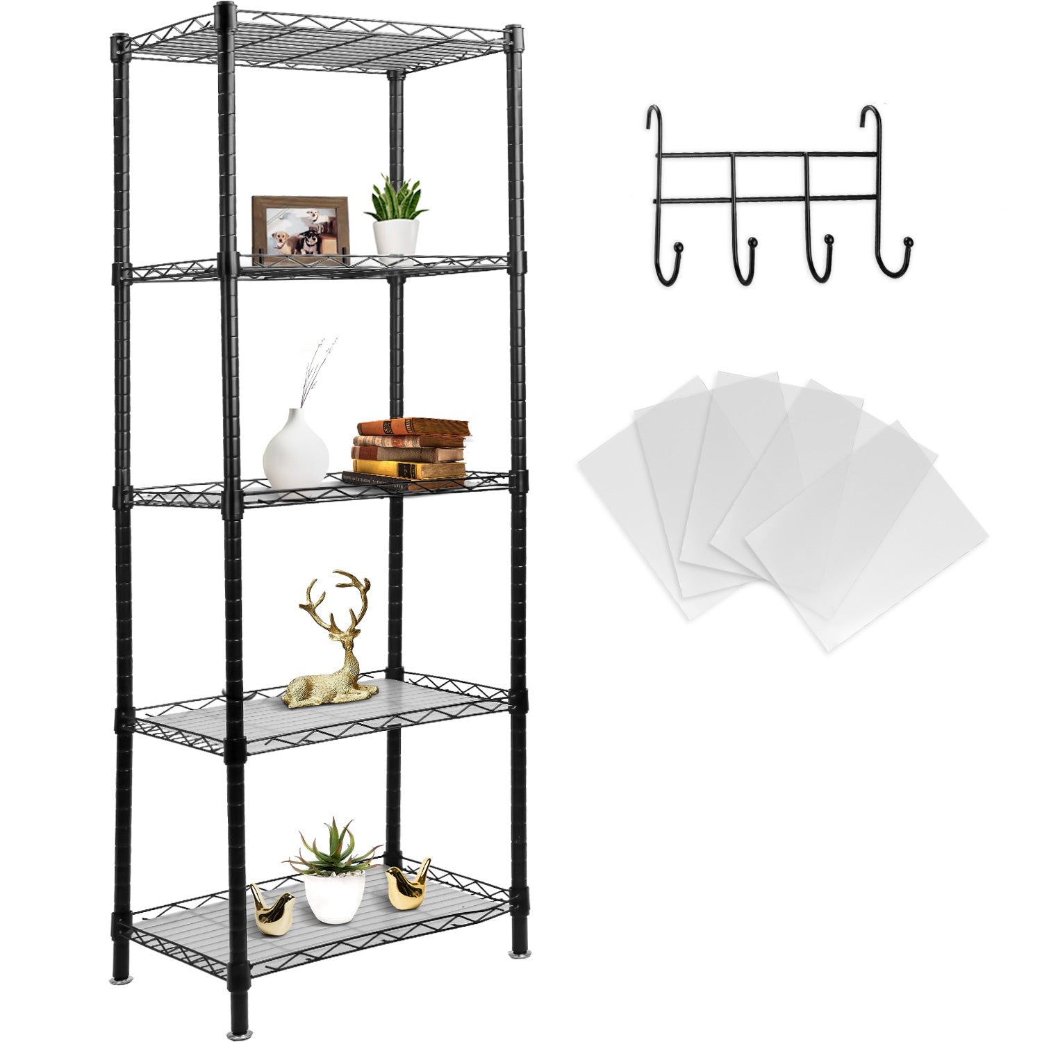 Estante Organizador Metálico Cocina Baño De 5 Niveles