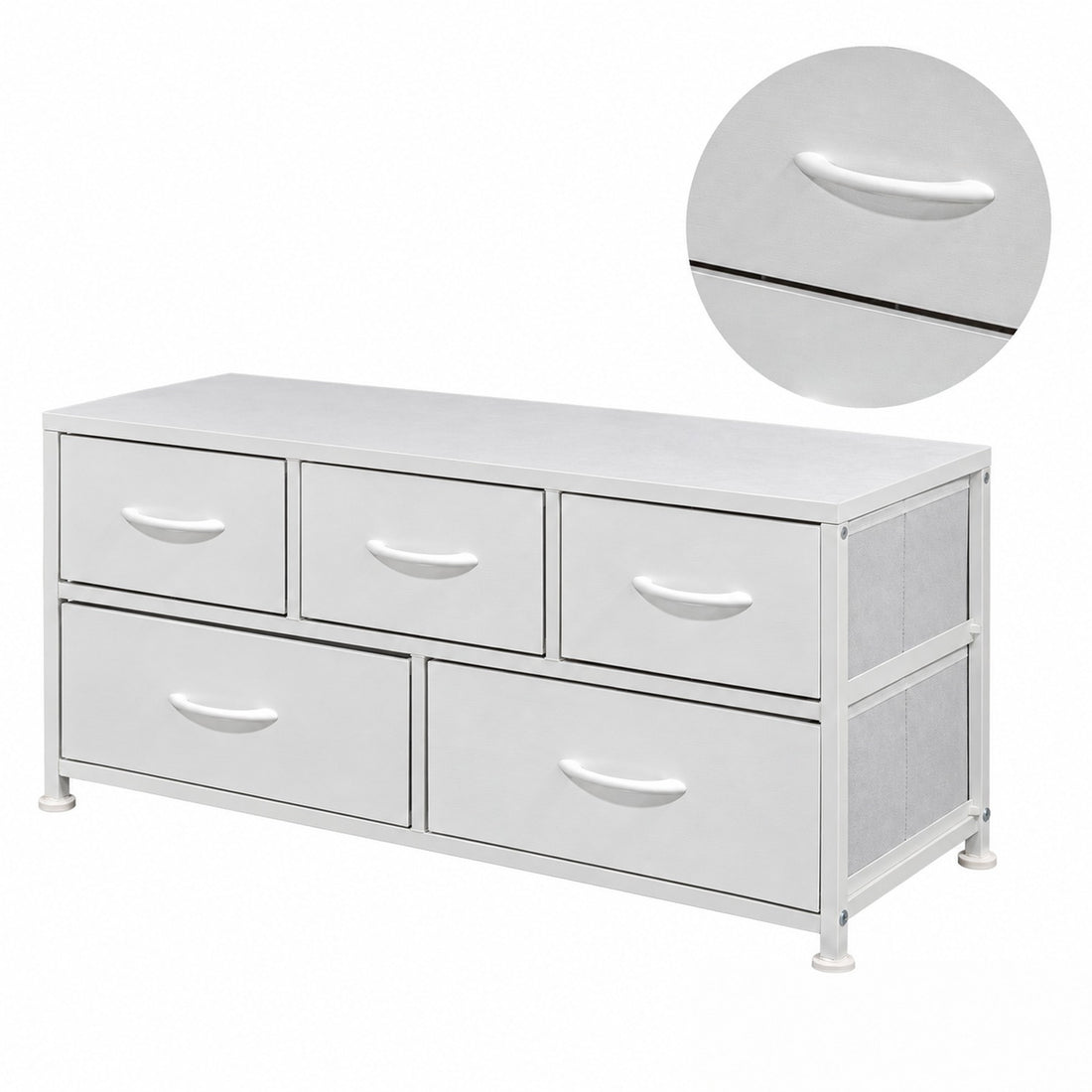 Comoda Cajonera Horizontal 5 Cajones Organizador Acero Nordico