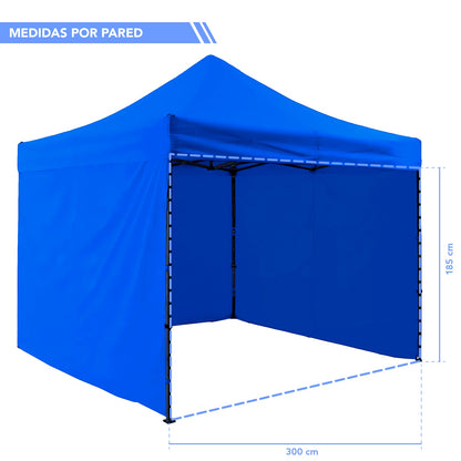 Carpa Paredes Lona 3m X 3m Plegable Impermeable Toldo