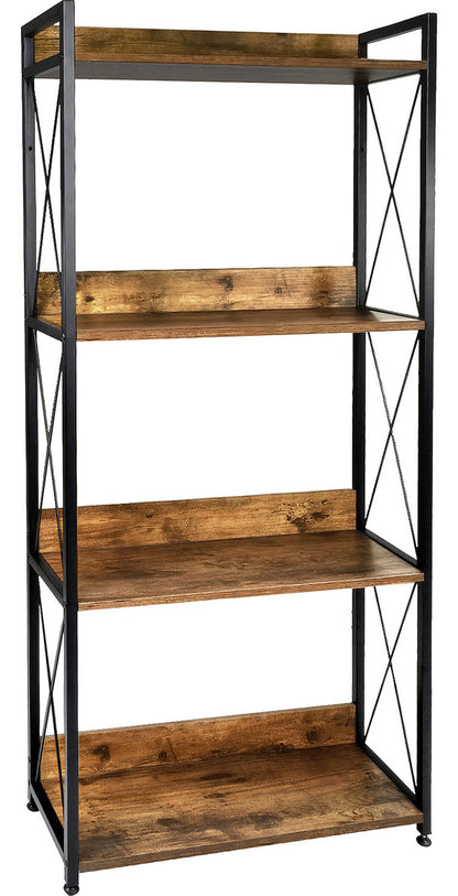Librero 4 Repisas Estante Minimalista Industrial Multiusos