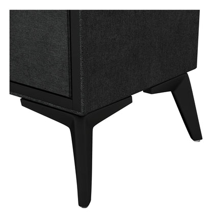 Comoda Mueble Cajonera Buro 6 Cajones Tela Tejido Recamara Color Negro