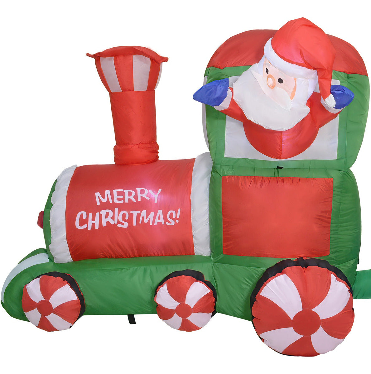 Inflable Navidad Tren Navideño 2.2m Decoracion Luz Led