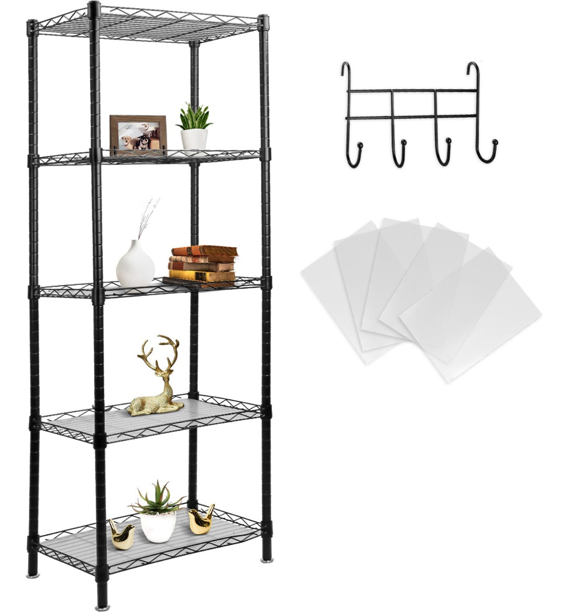 Estante Organizador Metálico Cocina Baño De 5 Niveles